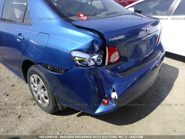 JTDBL40E799046601 - 2009 TOYOTA COROLLA LE/XLE BLUE photo 6