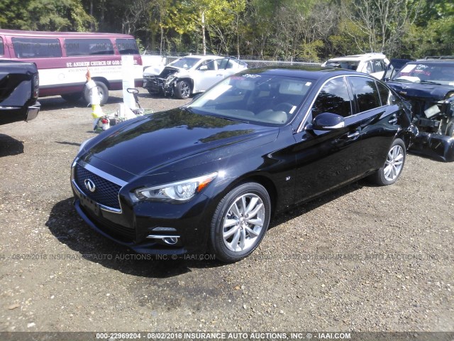 JN1BV7AR9FM397924 - 2015 INFINITI Q50 PREMIUM/SPORT BLACK photo 2