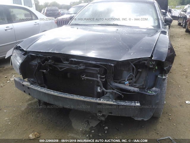 2B3KA53H56H134111 - 2006 DODGE CHARGER R/T BLACK photo 6