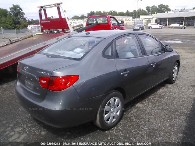 KMHDU46D78U427439 - 2008 HYUNDAI ELANTRA GLS/SE/LIMITED GRAY photo 4