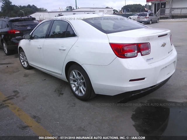 1G11D5RR1DF113975 - 2013 CHEVROLET MALIBU 1LT WHITE photo 3