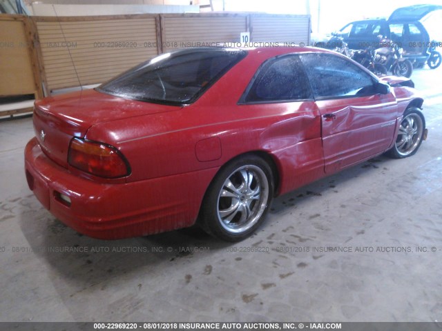 4C3AU42N6XE143396 - 1999 CHRYSLER SEBRING LX RED photo 4