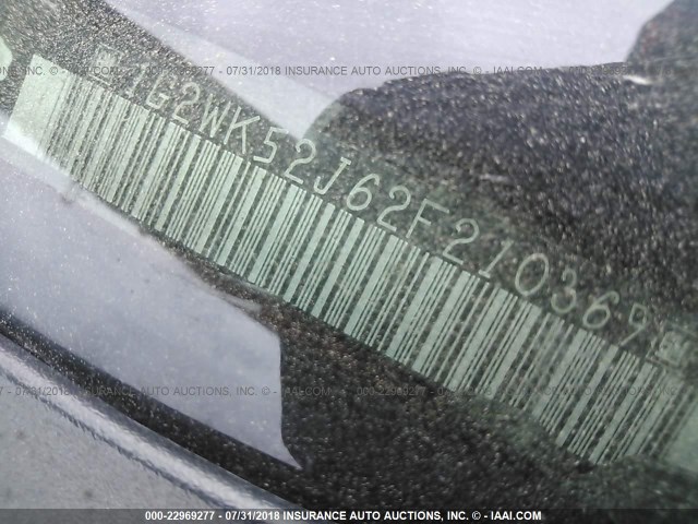 1G2WK52J62F210369 - 2002 PONTIAC GRAND PRIX SE 栗色 照片 9