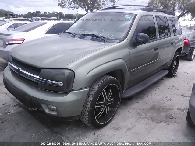 1GNET16SX36144546 - 2003 CHEVROLET TRAILBLAZER EXT GREEN photo 2