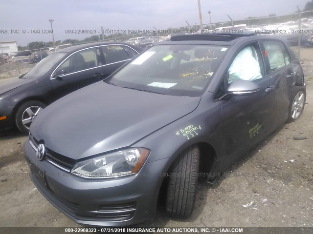 3VW217AU8HM002844 - 2017 VOLKSWAGEN GOLF S/WOLFSBURG/SE/SEL GRAY photo 2