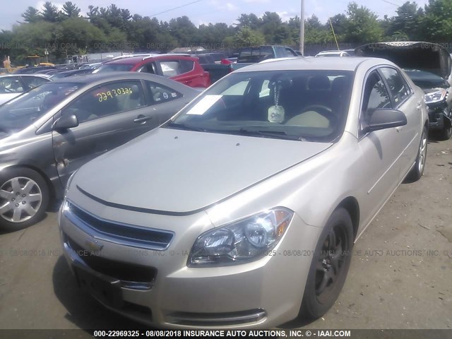1G1ZG57B294217331 - 2009 CHEVROLET MALIBU LS ოქროსფერი ფოტო 2
