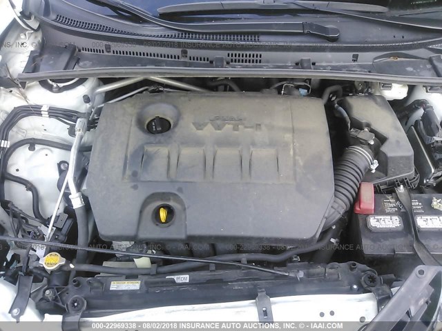 2T1BURHE3GC521361 - 2016 TOYOTA COROLLA L/LE/LE PLS/PRM/S/S PLS WHITE photo 10