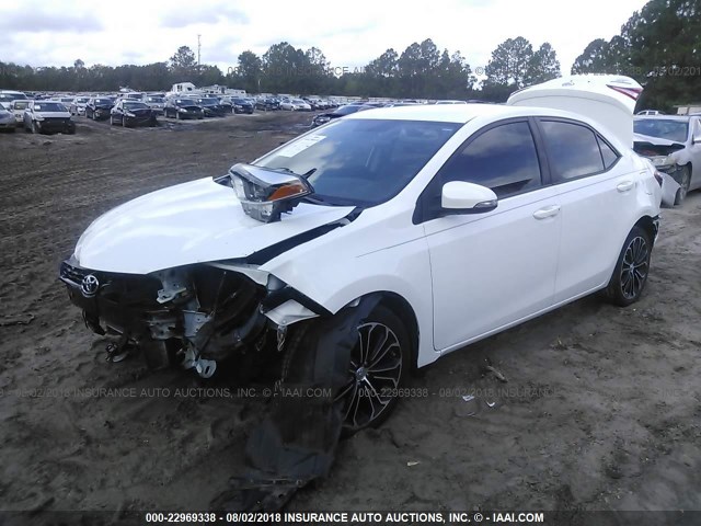 2T1BURHE3GC521361 - 2016 TOYOTA COROLLA L/LE/LE PLS/PRM/S/S PLS WHITE photo 2