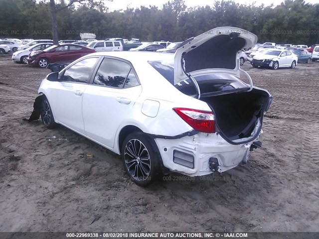 2T1BURHE3GC521361 - 2016 TOYOTA COROLLA L/LE/LE PLS/PRM/S/S PLS WHITE photo 3