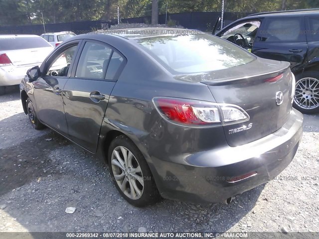 JM1BL1S60A1311642 - 2010 MAZDA 3 S GRAY photo 3