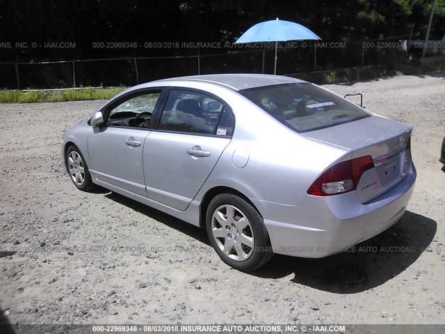 2HGFA1F57AH329387 - 2010 HONDA CIVIC LX SILVER photo 3