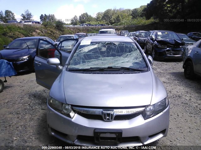 2HGFA1F57AH329387 - 2010 HONDA CIVIC LX SILVER photo 6