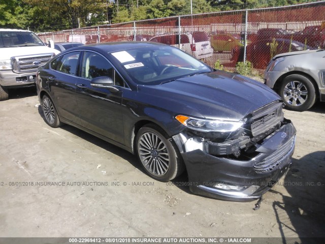 3FA6P0D96JR169395 - 2018 FORD FUSION TITANIUM/PLATINUM GRAY photo 1