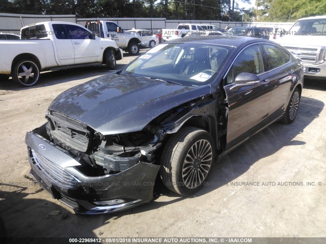 3FA6P0D96JR169395 - 2018 FORD FUSION TITANIUM/PLATINUM GRAY photo 2