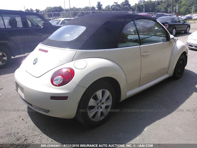 3VWPG31Y38M401273 - 2008 VOLKSWAGEN NEW BEETLE CONVERTIBLE S CREAM photo 4