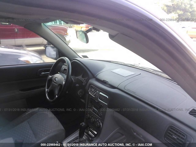 JF1SG65693H708814 - 2003 SUBARU FORESTER 2.5XS Argent photo 5