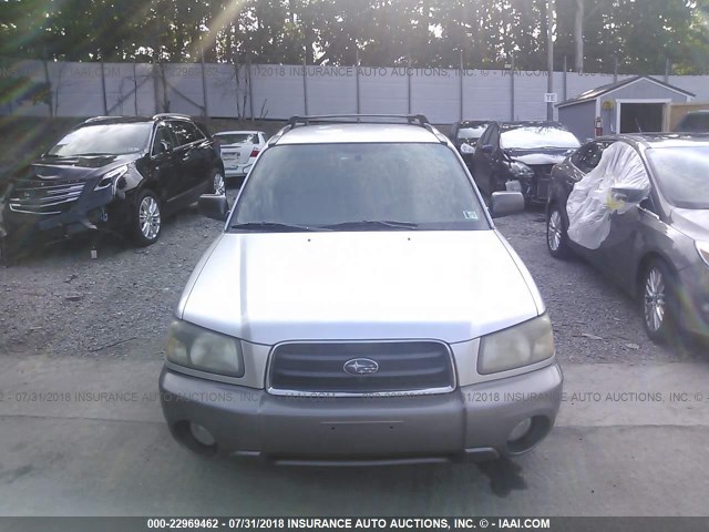 JF1SG65693H708814 - 2003 SUBARU FORESTER 2.5XS SILVER photo 6