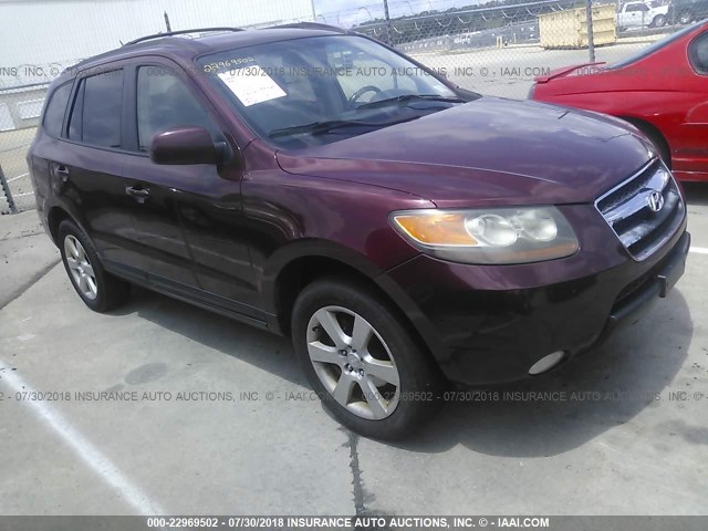 5NMSH13E27H041562 - 2007 HYUNDAI SANTA FE SE/LIMITED RED photo 1