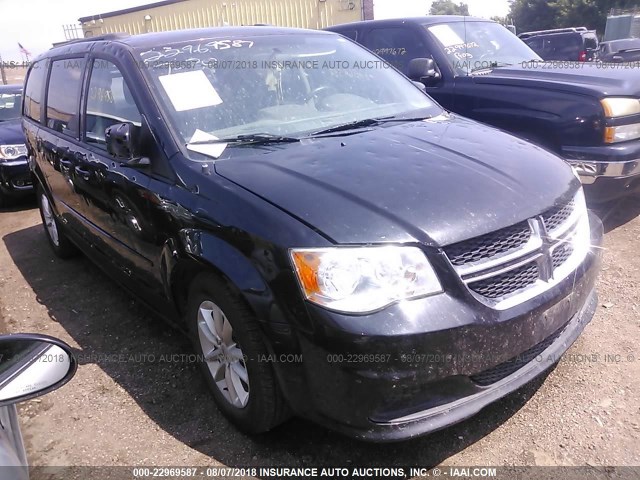 2C4RDGCG3ER213244 - 2014 DODGE GRAND CARAVAN SXT BLACK photo 1