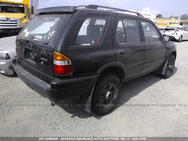 4S2CK58W2X4335832 - 1999 ISUZU RODEO S/LS/LSE BLACK photo 4