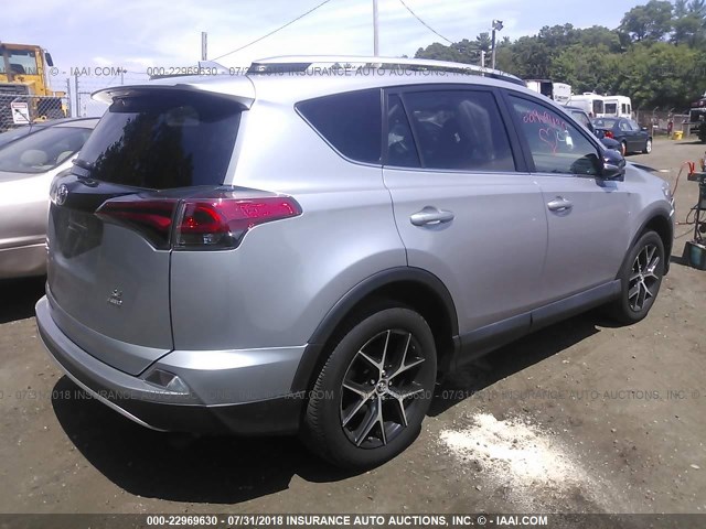 2T3JFREV9GW438548 - 2016 TOYOTA RAV4 SE SILVER photo 4