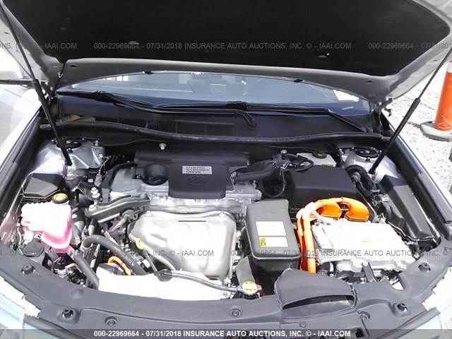4T1BD1FK2CU013790 - 2012 TOYOTA CAMRY HYBRID/LE/XLE 银色 照片 10