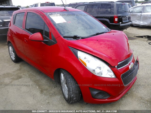 KL8CA6S94EC543584 - 2014 CHEVROLET SPARK LS RED photo 1