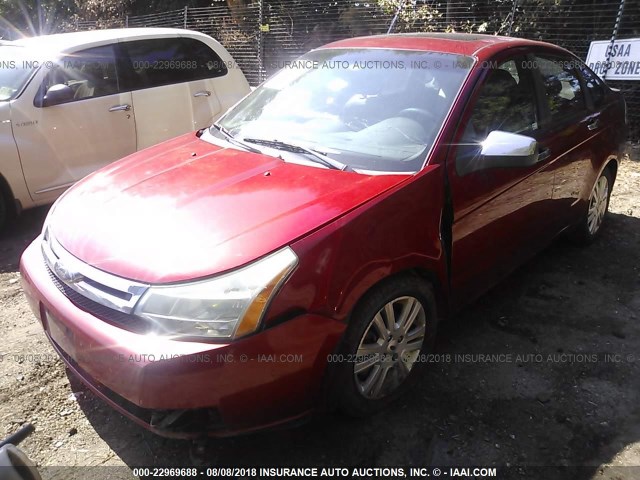 1FAHP37N29W156140 - 2009 FORD FOCUS SEL წითელი ფოტო 6