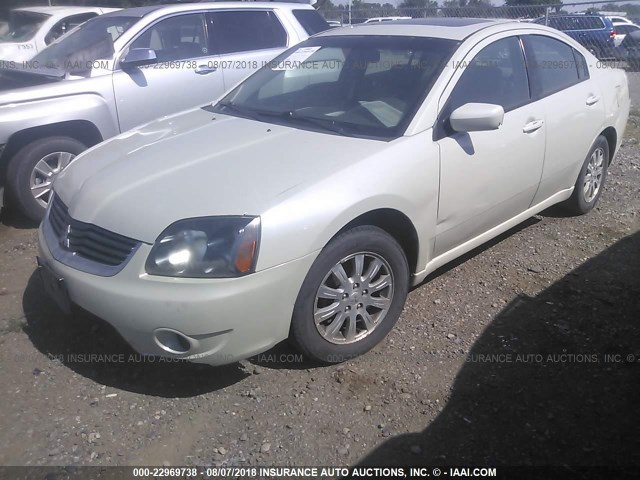 4A3AB56F07E023893 - 2007 MITSUBISHI GALANT ES PREMIUM/LS PREMIUM WHITE photo 2