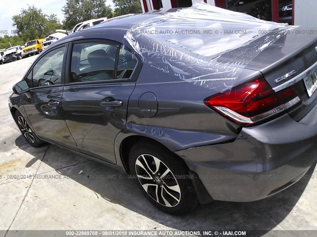 19XFB2F84FE097717 - 2015 HONDA CIVIC EX GRAY photo 3