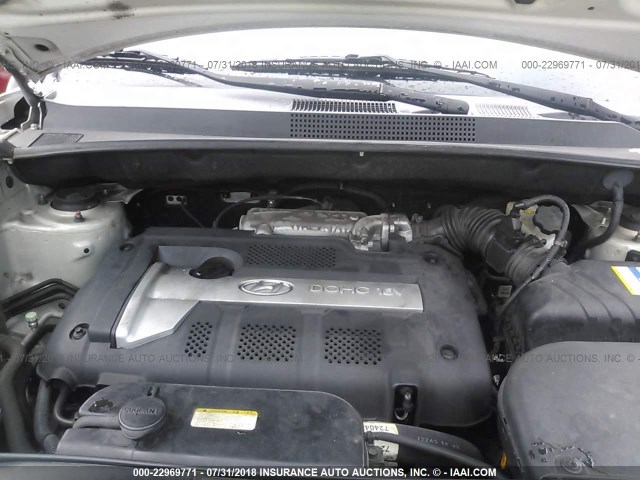 KM8JM12B37U558713 - 2007 HYUNDAI TUCSON GLS GRAY photo 10