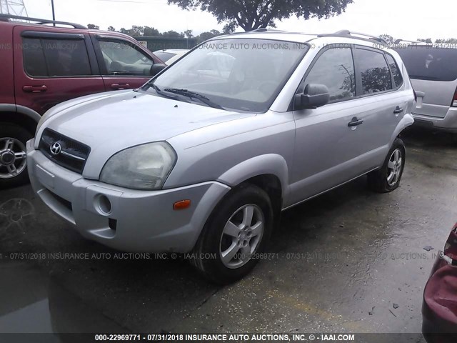 KM8JM12B37U558713 - 2007 HYUNDAI TUCSON GLS GRAY photo 2