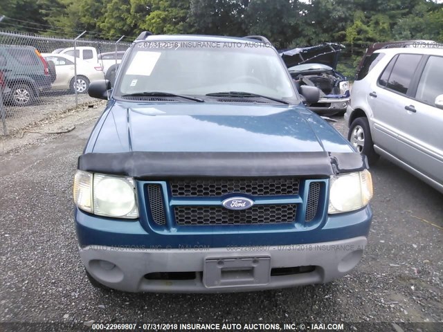 1FMZU77E71UB94652 - 2001 FORD EXPLORER SPORT TR  BLUE photo 6