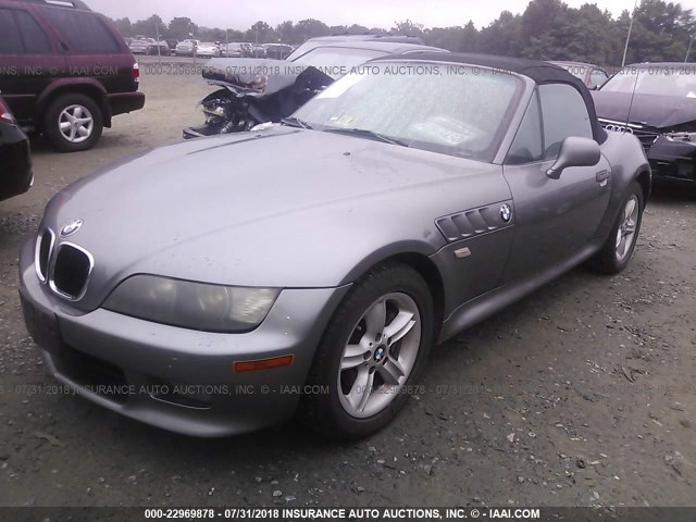 WBACN33471LK47964 - 2001 BMW Z3 2.5 GRAY photo 2