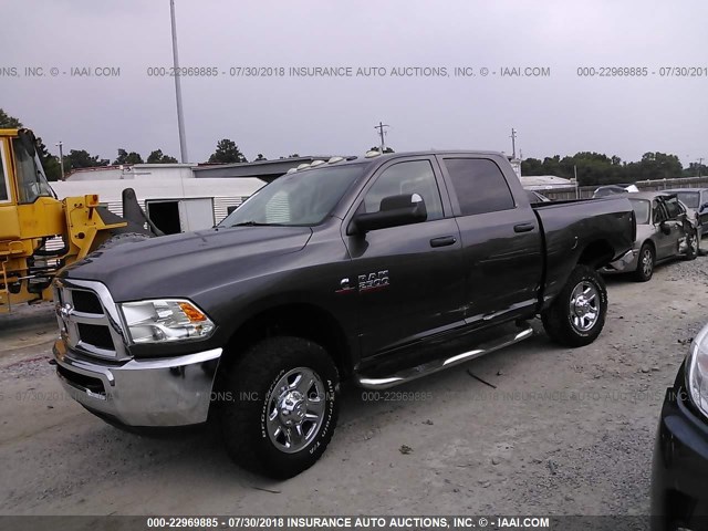 3C6UR5CL8FG553470 - 2015 RAM 2500 ST GRAY photo 2