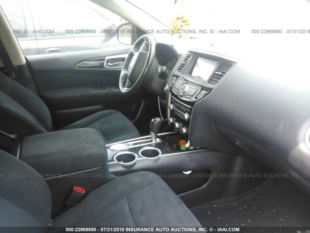 5N1AR2MN3DC619431 - 2013 NISSAN PATHFINDER S/SV/SL/PLATINUM BLACK photo 5