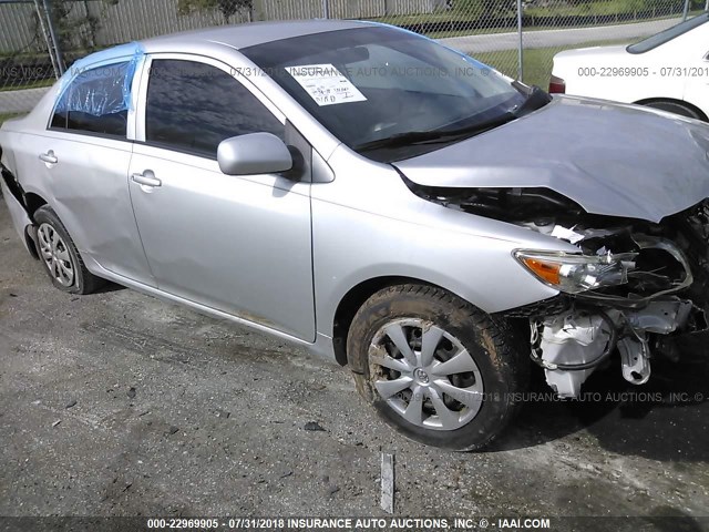 JTDBL40E299067808 - 2009 TOYOTA COROLLA LE/XLE SILVER photo 1
