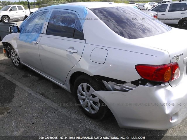 JTDBL40E299067808 - 2009 TOYOTA COROLLA LE/XLE SILVER photo 3