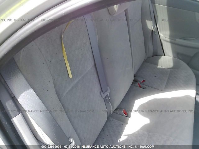 JTDBL40E299067808 - 2009 TOYOTA COROLLA LE/XLE SILVER photo 8