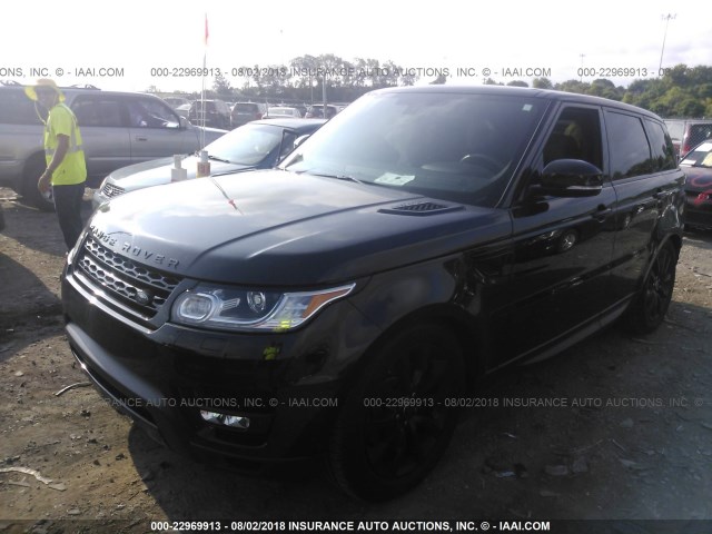 SALWR2VF7FA610904 - 2015 LAND ROVER RANGE ROVER SPORT SC BLACK photo 2