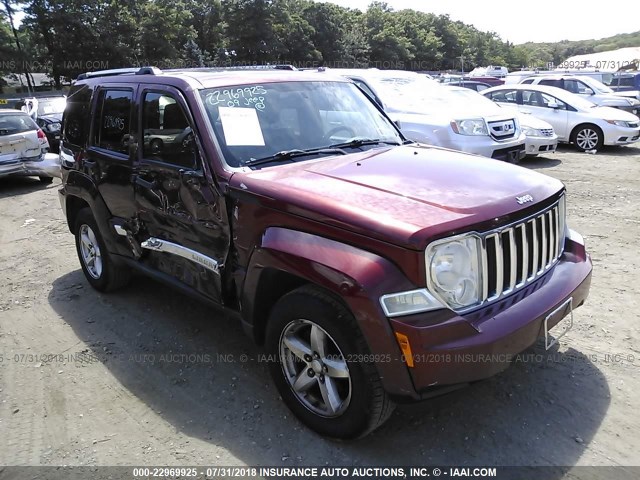 1J8GN58K49W525083 - 2009 JEEP LIBERTY LIMITED RED photo 1