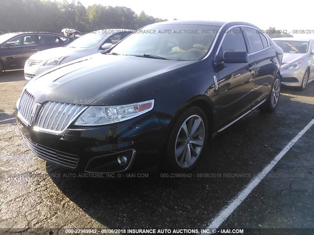 1LNHM94R49G603442 - 2009 LINCOLN MKS BLACK photo 2