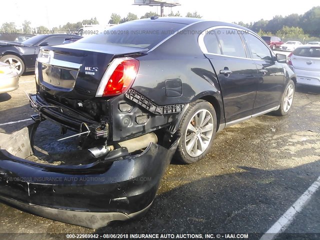 1LNHM94R49G603442 - 2009 LINCOLN MKS BLACK photo 4