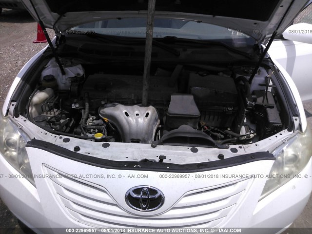 4T1BE46K37U595354 - 2007 TOYOTA CAMRY NEW GENERAT CE/LE/XLE/SE WHITE photo 10