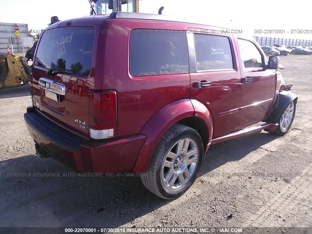 1D8GU58668W102535 - 2008 DODGE NITRO R/T ORANGE photo 4