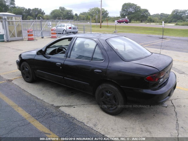 1G1JC524627146608 - 2002 CHEVROLET CAVALIER CNG BLACK photo 3