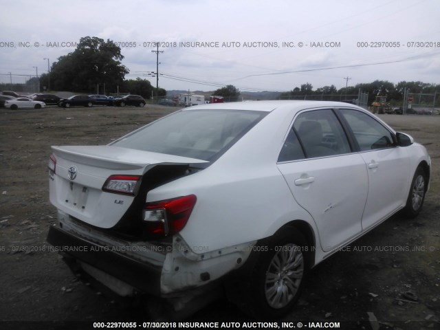 4T4BF1FK7DR286645 - 2013 TOYOTA CAMRY L/SE/LE/XLE 白色 照片 4