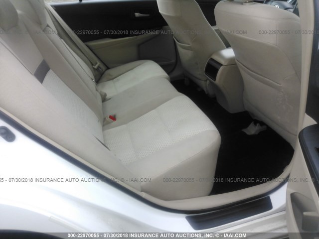 4T4BF1FK7DR286645 - 2013 TOYOTA CAMRY L/SE/LE/XLE 白色 照片 8