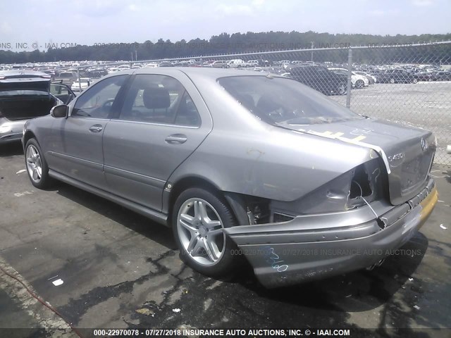 WDBNG70J96A476395 - 2006 MERCEDES-BENZ S 430 GOLD photo 3