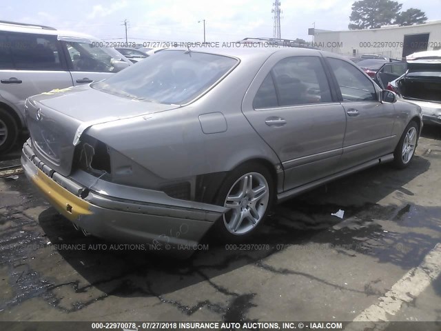 WDBNG70J96A476395 - 2006 MERCEDES-BENZ S 430 GOLD photo 4